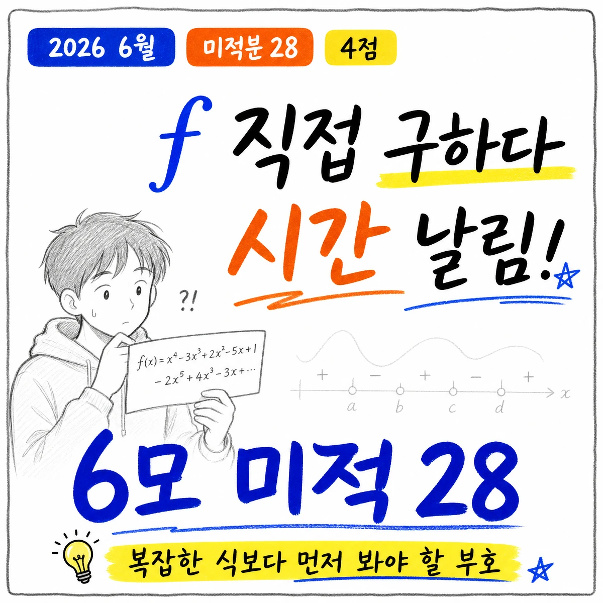 2026학년도 6월 모의평가 수학 미적분 28번 문제 이미지