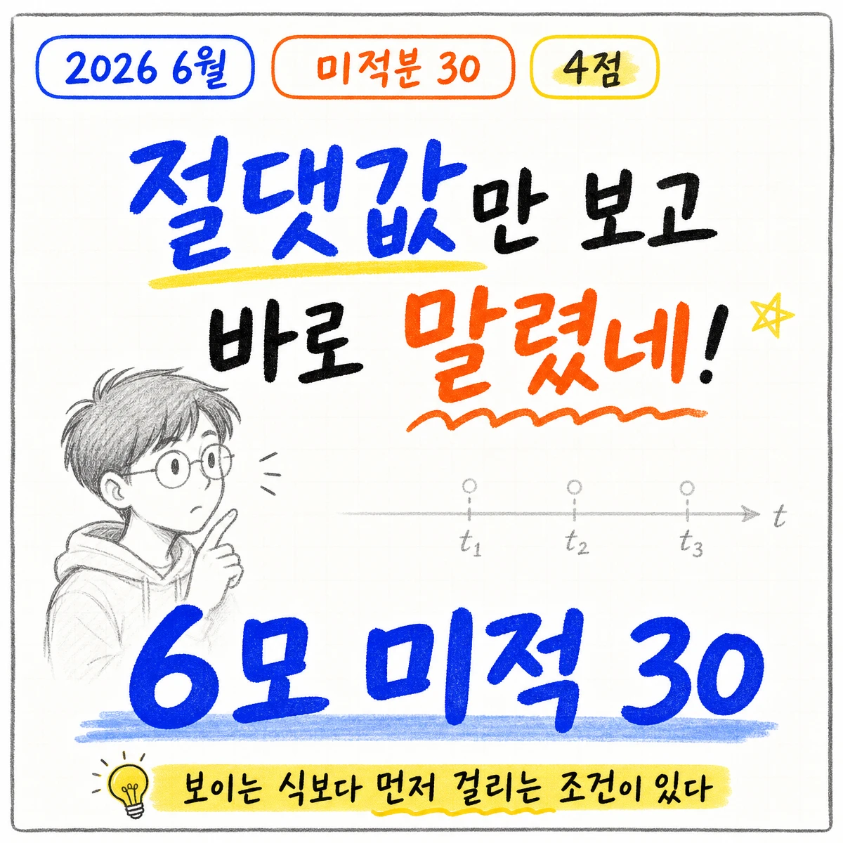 2026학년도 6월 모의평가 수학 미적분 30번 문제 이미지