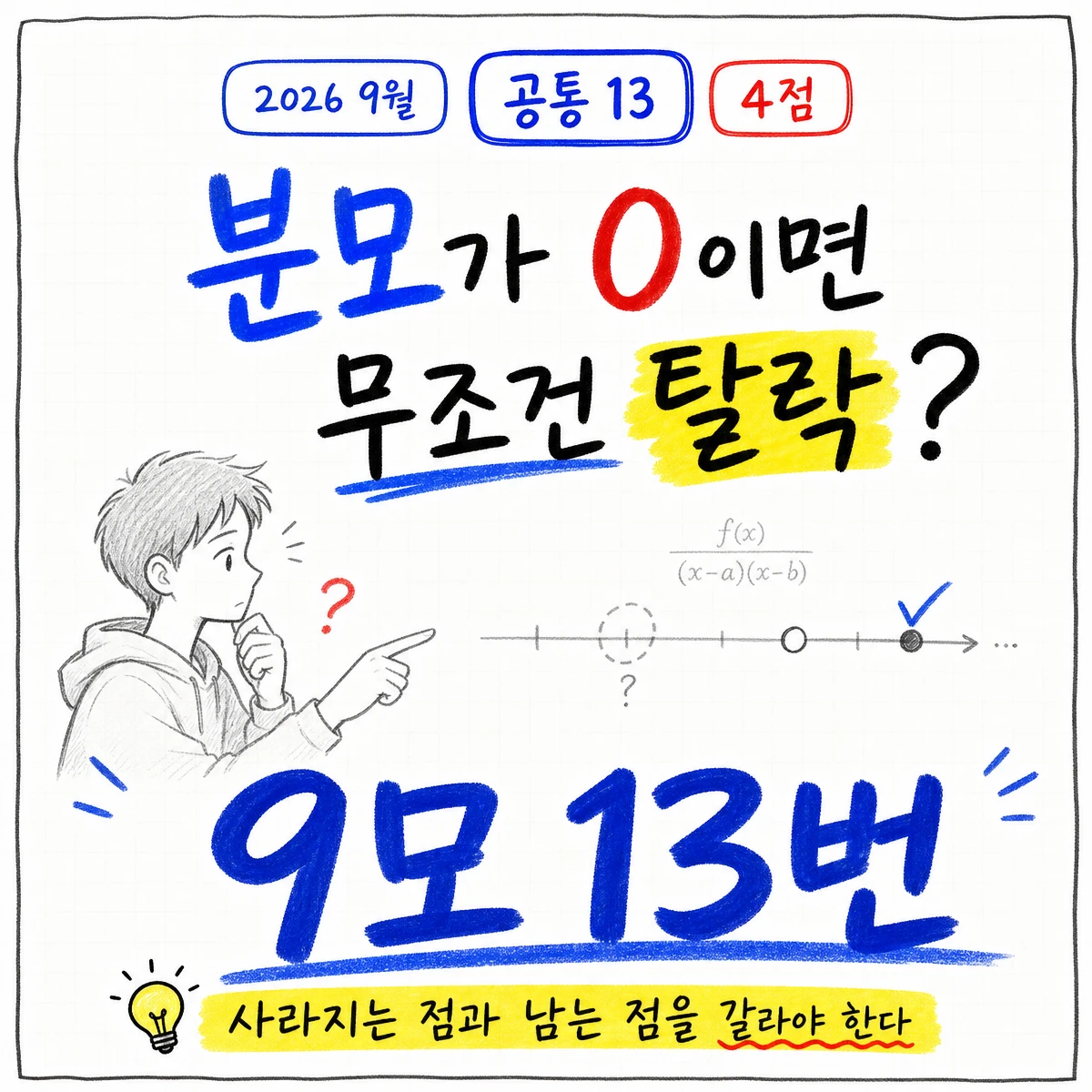 2026학년도 9월 모의평가 수학 13번 문제 이미지