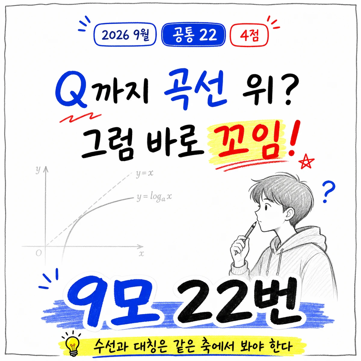 2026학년도 9월 모의평가 수학 22번 문제 이미지